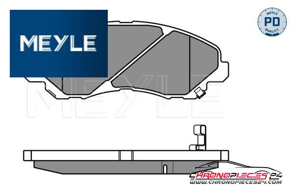 Achat de MEYLE 025 235 8416/PD Kit de plaquettes de frein, frein à disque pas chères