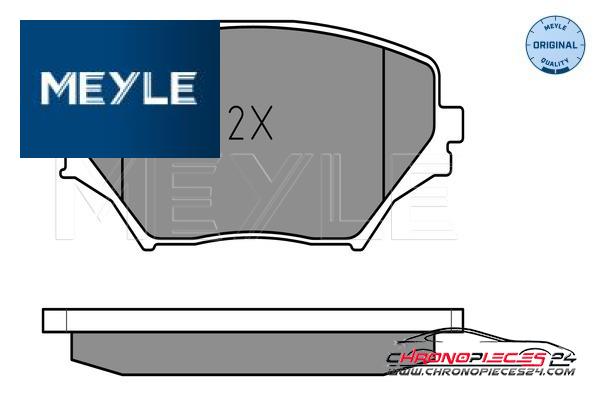 Achat de MEYLE 025 235 8517 Kit de plaquettes de frein, frein à disque pas chères