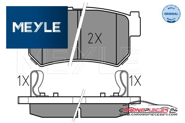 Achat de MEYLE 025 236 7315/W Kit de plaquettes de frein, frein à disque pas chères