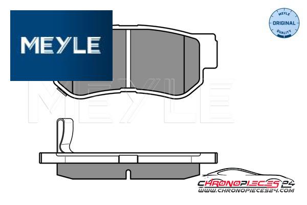 Achat de MEYLE 025 235 4314/W Kit de plaquettes de frein, frein à disque pas chères