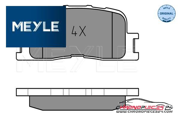 Achat de MEYLE 025 237 0215/W Kit de plaquettes de frein, frein à disque pas chères