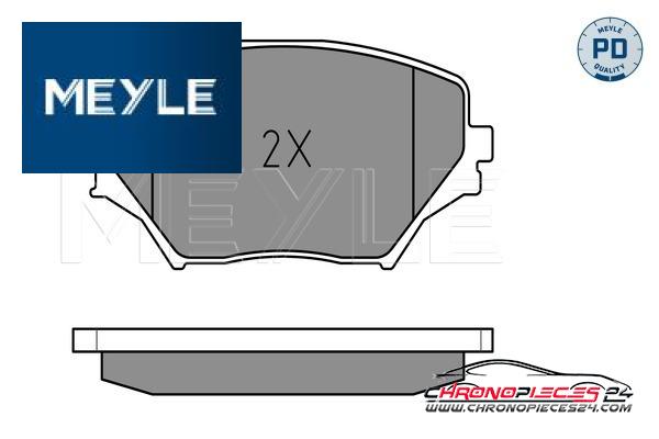 Achat de MEYLE 025 235 8517/PD Kit de plaquettes de frein, frein à disque pas chères