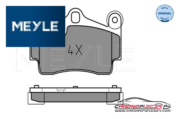 Achat de MEYLE 025 236 9417 Kit de plaquettes de frein, frein à disque pas chères