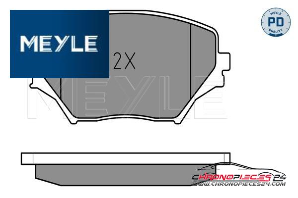 Achat de MEYLE 025 235 8517/PD Kit de plaquettes de frein, frein à disque pas chères