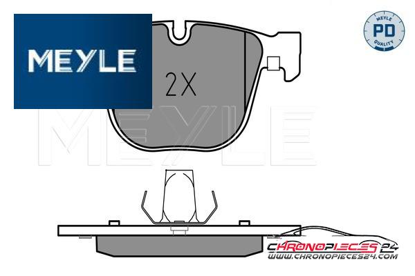 Achat de MEYLE 025 237 3116/PD Kit de plaquettes de frein, frein à disque pas chères