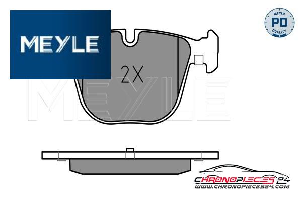 Achat de MEYLE 025 237 3116/PD Kit de plaquettes de frein, frein à disque pas chères