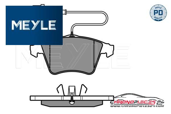 Achat de MEYLE 025 237 4919/PD Kit de plaquettes de frein, frein à disque pas chères