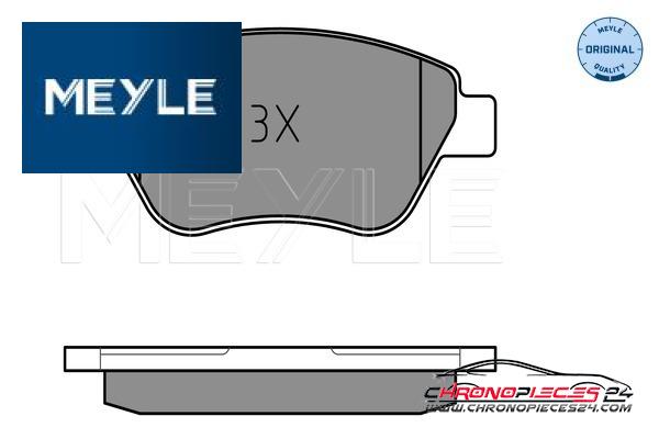 Achat de MEYLE 025 237 0517/W Kit de plaquettes de frein, frein à disque pas chères