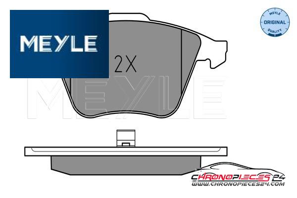 Achat de MEYLE 025 237 6220/W Kit de plaquettes de frein, frein à disque pas chères