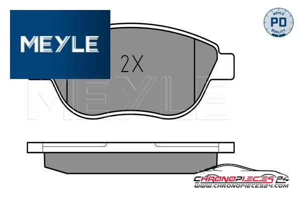 Achat de MEYLE 025 237 0918/PD Kit de plaquettes de frein, frein à disque pas chères