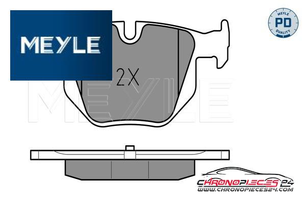 Achat de MEYLE 025 237 3217/PD Kit de plaquettes de frein, frein à disque pas chères