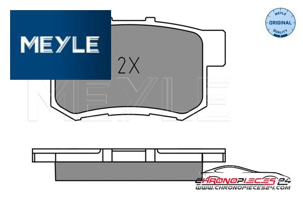 Achat de MEYLE 025 237 3615 Kit de plaquettes de frein, frein à disque pas chères