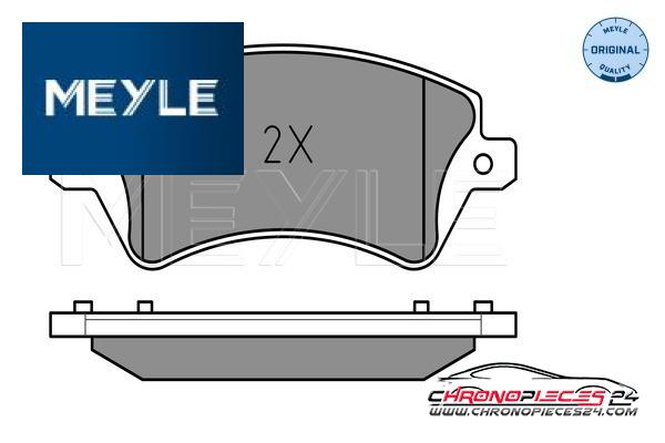 Achat de MEYLE 025 237 6617/W Kit de plaquettes de frein, frein à disque pas chères