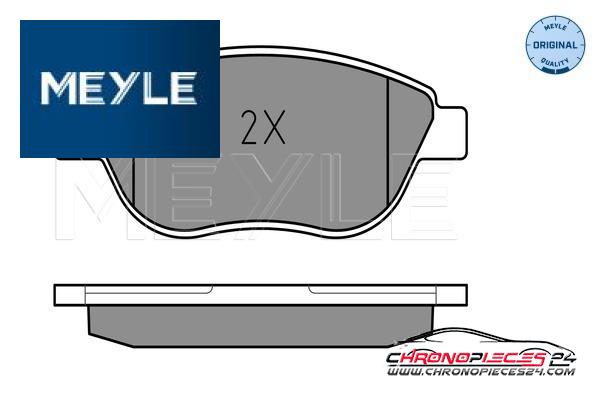 Achat de MEYLE 025 237 0918/W Kit de plaquettes de frein, frein à disque pas chères