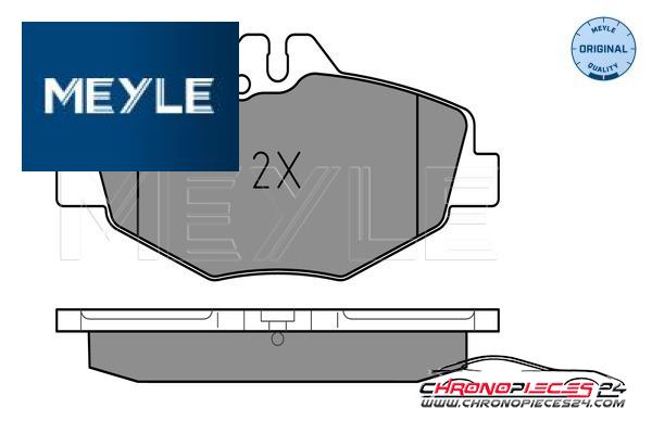 Achat de MEYLE 025 237 4320 Kit de plaquettes de frein, frein à disque pas chères