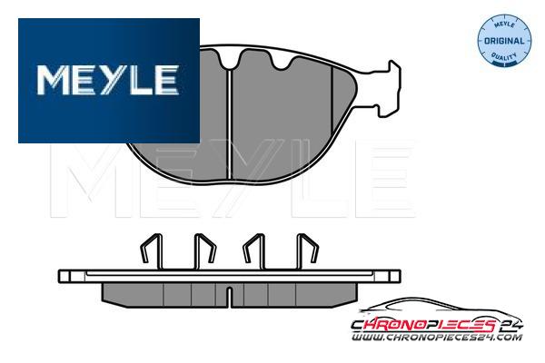 Achat de MEYLE 025 237 9120 Kit de plaquettes de frein, frein à disque pas chères