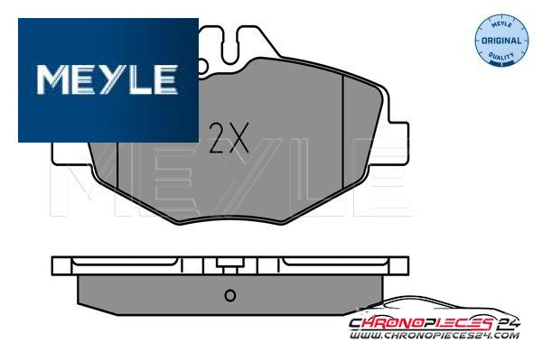 Achat de MEYLE 025 237 4320/W Kit de plaquettes de frein, frein à disque pas chères