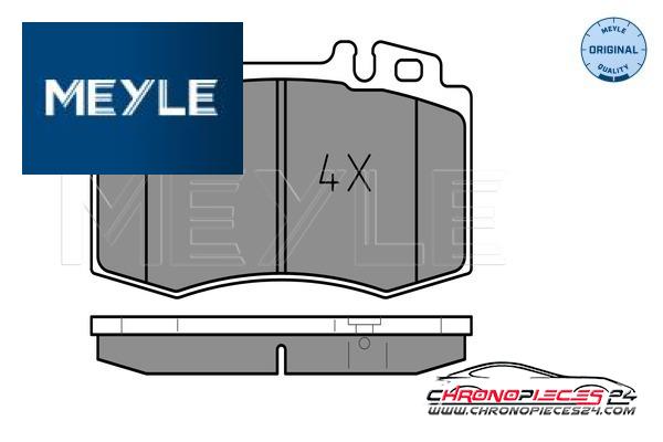 Achat de MEYLE 025 237 4517 Kit de plaquettes de frein, frein à disque pas chères