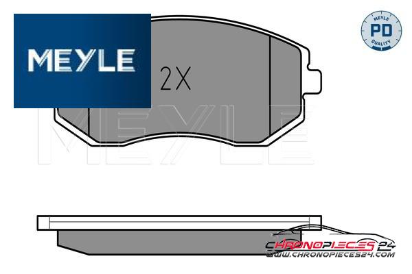 Achat de MEYLE 025 238 6517/PD Kit de plaquettes de frein, frein à disque pas chères