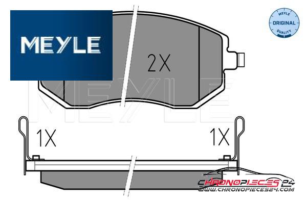 Achat de MEYLE 025 238 6517/W Kit de plaquettes de frein, frein à disque pas chères