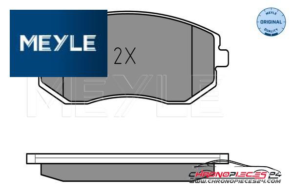 Achat de MEYLE 025 238 6517/W Kit de plaquettes de frein, frein à disque pas chères