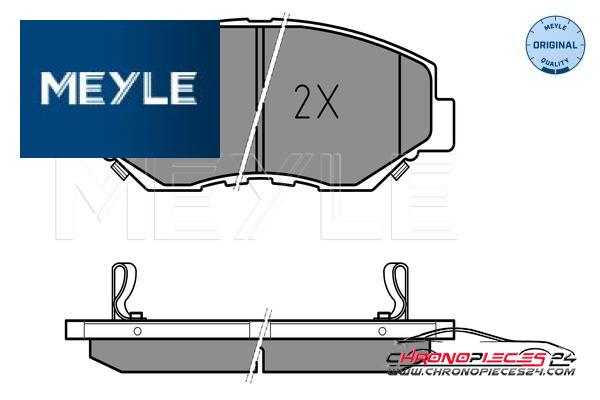 Achat de MEYLE 025 238 6817 Kit de plaquettes de frein, frein à disque pas chères