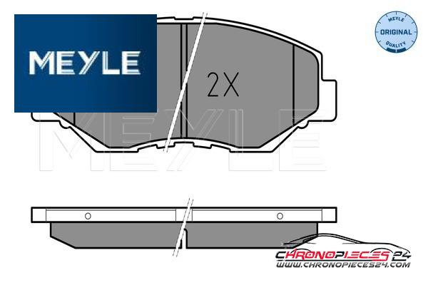 Achat de MEYLE 025 238 6817 Kit de plaquettes de frein, frein à disque pas chères