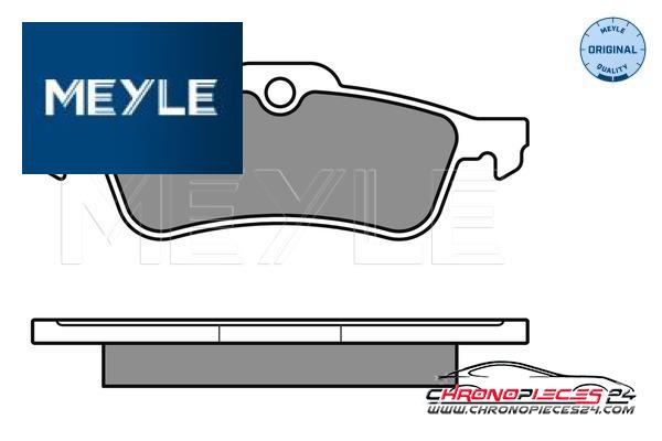 Achat de MEYLE 025 237 1616 Kit de plaquettes de frein, frein à disque pas chères