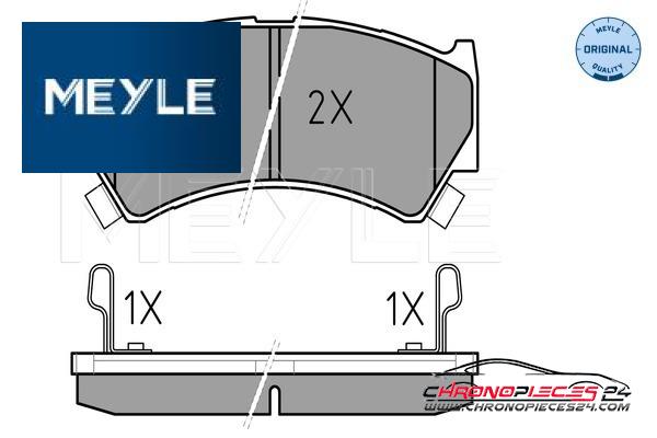 Achat de MEYLE 025 237 9515/W Kit de plaquettes de frein, frein à disque pas chères