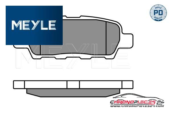 Achat de MEYLE 025 238 7114/PD Kit de plaquettes de frein, frein à disque pas chères