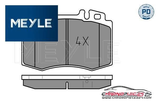 Achat de MEYLE 025 237 4517/PD Kit de plaquettes de frein, frein à disque pas chères