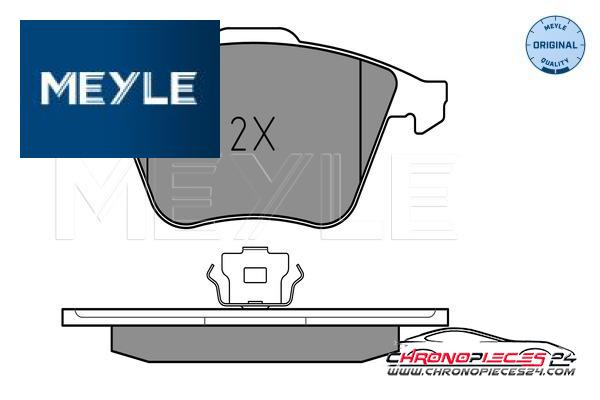 Achat de MEYLE 025 238 0120/W Kit de plaquettes de frein, frein à disque pas chères