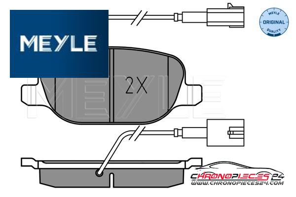 Achat de MEYLE 025 238 1118 Kit de plaquettes de frein, frein à disque pas chères