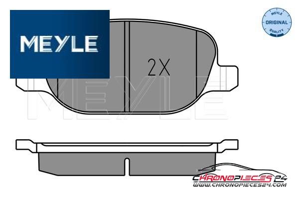 Achat de MEYLE 025 238 1118 Kit de plaquettes de frein, frein à disque pas chères