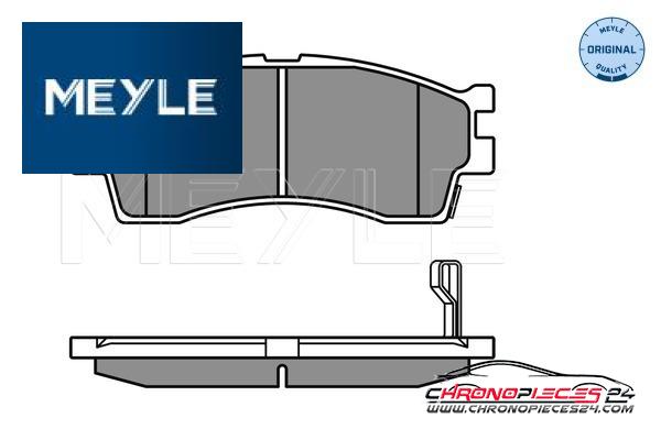 Achat de MEYLE 025 238 7316/W Kit de plaquettes de frein, frein à disque pas chères