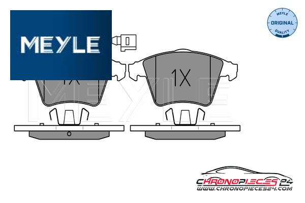 Achat de MEYLE 025 237 4618/W Kit de plaquettes de frein, frein à disque pas chères