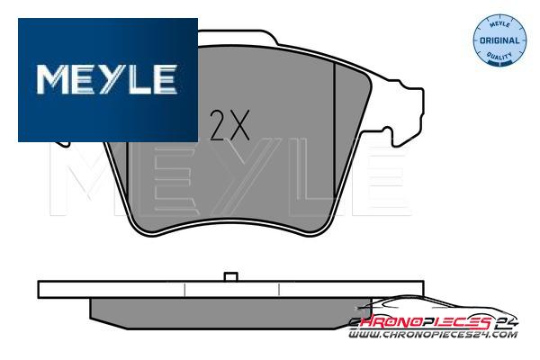 Achat de MEYLE 025 237 4618/W Kit de plaquettes de frein, frein à disque pas chères