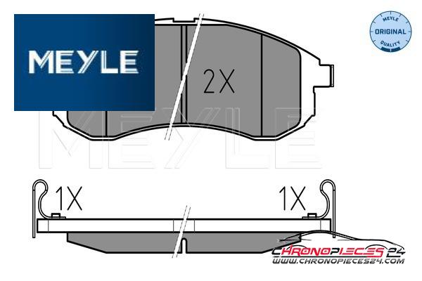 Achat de MEYLE 025 238 7914/W Kit de plaquettes de frein, frein à disque pas chères