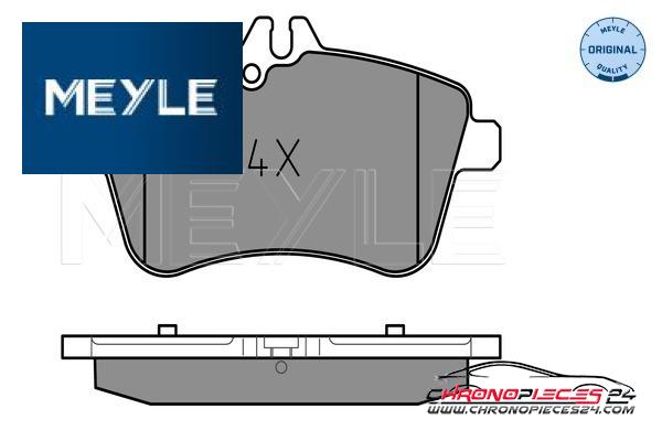 Achat de MEYLE 025 238 8120 Kit de plaquettes de frein, frein à disque pas chères