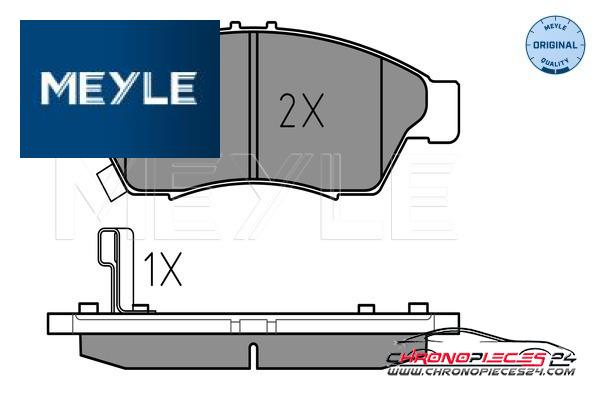 Achat de MEYLE 025 238 1716/W Kit de plaquettes de frein, frein à disque pas chères