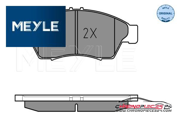 Achat de MEYLE 025 238 1716/W Kit de plaquettes de frein, frein à disque pas chères