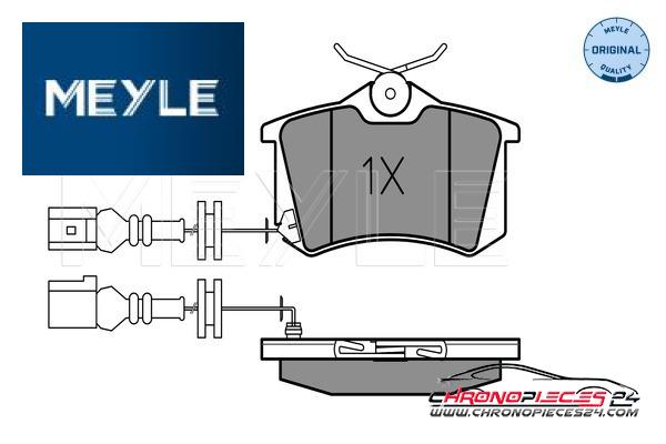 Achat de MEYLE 025 238 2317/W Kit de plaquettes de frein, frein à disque pas chères