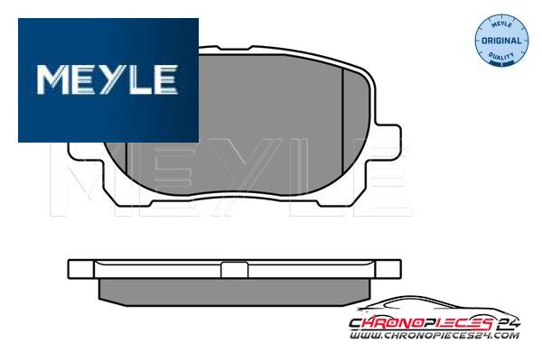 Achat de MEYLE 025 238 3617 Kit de plaquettes de frein, frein à disque pas chères