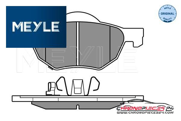 Achat de MEYLE 025 237 2017/W Kit de plaquettes de frein, frein à disque pas chères