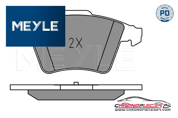 Achat de MEYLE 025 237 4619/PD Kit de plaquettes de frein, frein à disque pas chères