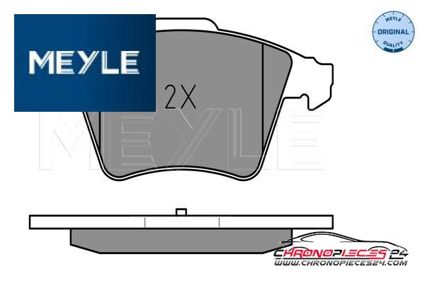 Achat de MEYLE 025 237 4619/W Kit de plaquettes de frein, frein à disque pas chères