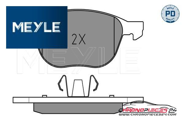 Achat de MEYLE 025 237 2318/PD Kit de plaquettes de frein, frein à disque pas chères