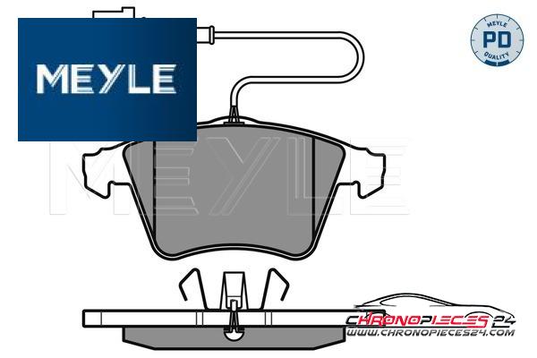 Achat de MEYLE 025 237 4719/PD Kit de plaquettes de frein, frein à disque pas chères