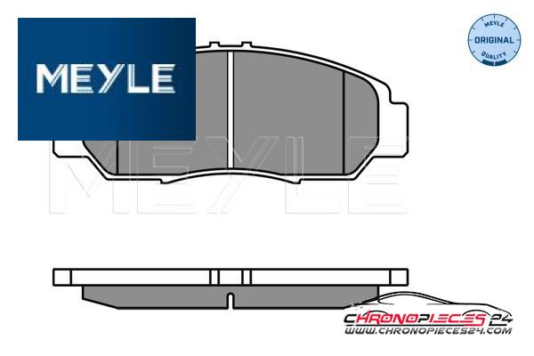 Achat de MEYLE 025 237 2916/W Kit de plaquettes de frein, frein à disque pas chères