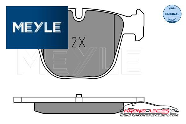 Achat de MEYLE 025 237 3017 Kit de plaquettes de frein, frein à disque pas chères